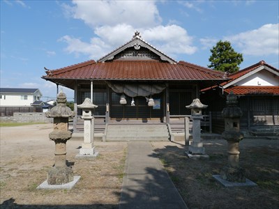 島根県大田市の迩幣姫神社・拝殿