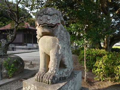 野井神社の狛犬・阿・座型