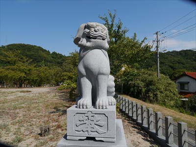 五十猛神社の狛犬・阿