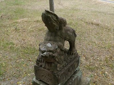 佐比賣山神社・狛犬・阿・構え型