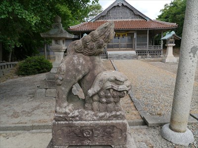 佐比賣山神社・狛犬・吽