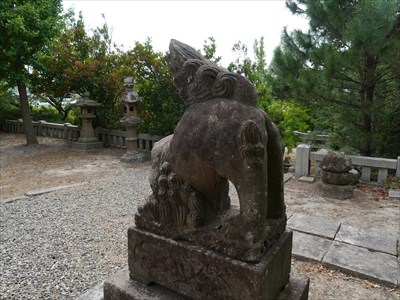 佐比賣山神社・狛犬・吽