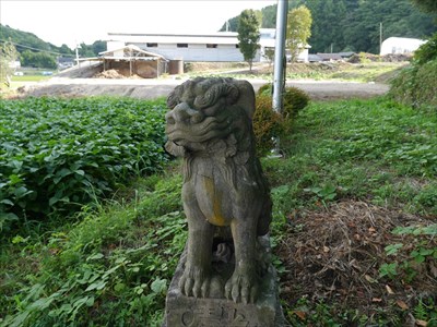 神邊神社の狛犬・吽