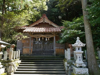 島根県江津市和木町の大年神社・拝殿