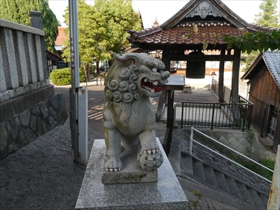 大年神社（都野津町）の狛犬・阿