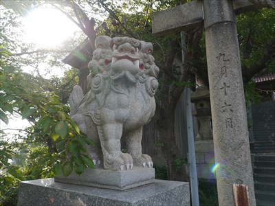 大年神社（都野津町）の狛犬・吽