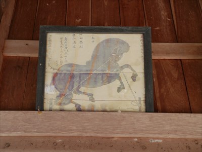 賀茂神社・拝殿の神馬図