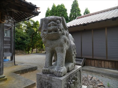 国分寺霹靂神社の狛犬・阿・座像