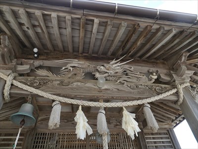 金刀比羅神社・龍の彫り物