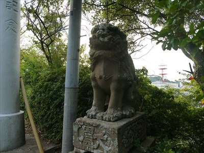 今宮神社の狛犬・阿