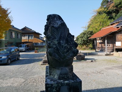 須賀神社の狛犬・阿