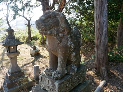 浅井神社の狛犬・吽