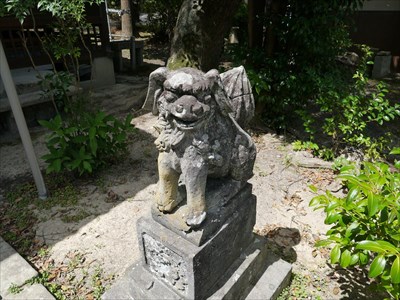 長澤神社の狛犬・阿