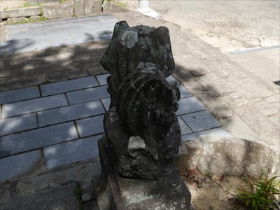 長澤神社の狛犬・吽