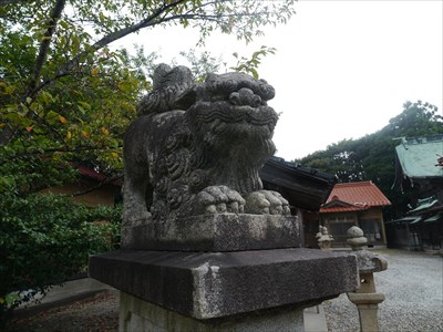 櫛代賀姫神社の狛犬・吽・座像