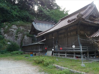 The Rock Behind Omatsuri AmenoIwatoHiko shreine